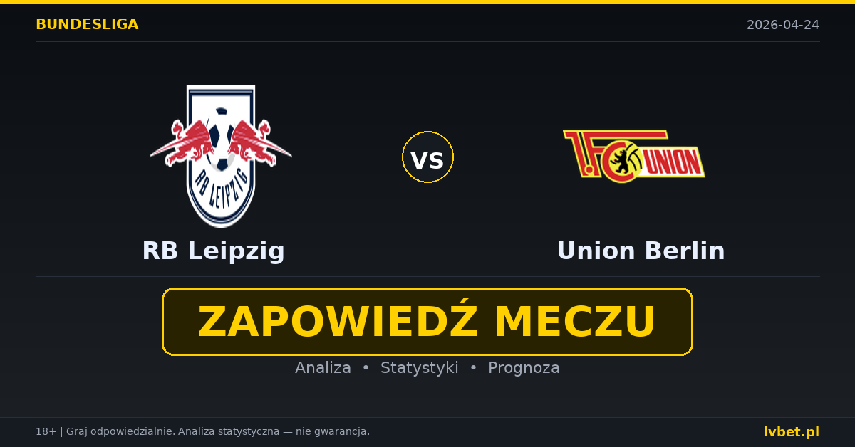 RB Leipzig – Union Berlin: typy i kursy Bundesliga 24.4.2026 | kursy 1.36/5.00/7.50