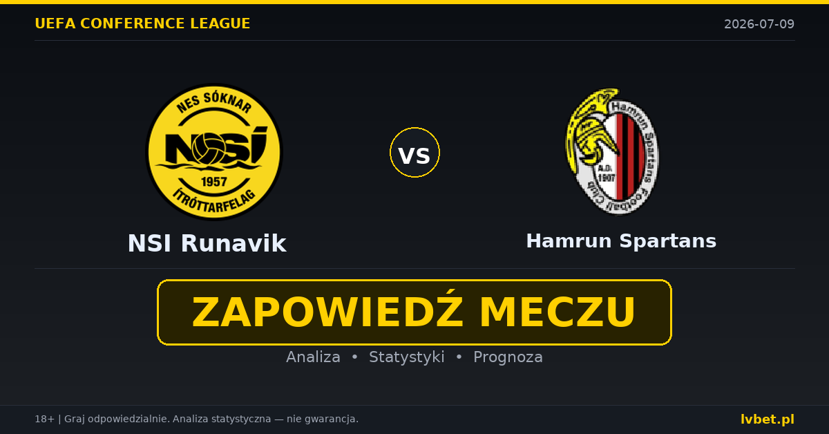 NSI Runavik – Hamrun Spartans: typy, kursy, zapowiedź (09.07.2026)