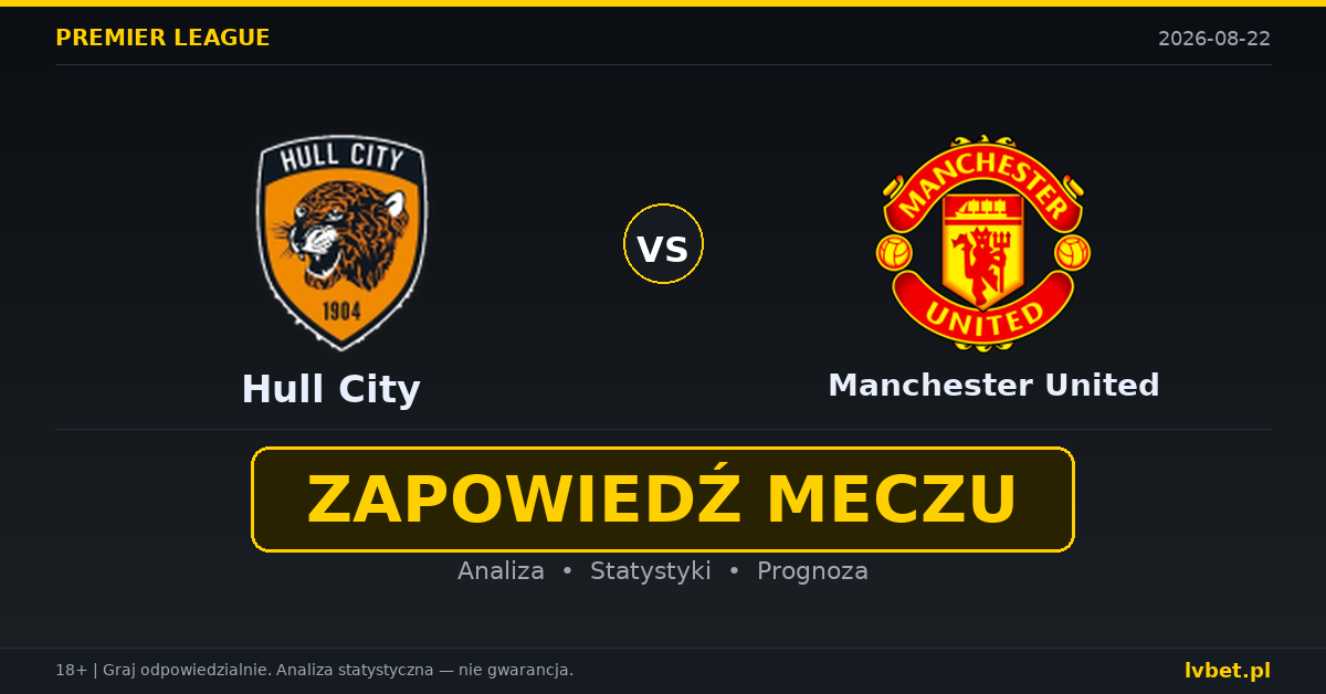 Hull City – Manchester United: typy, kursy, zapowiedź (22.08.2026) Hull City – Manchester United: typy, kursy, zapowiedź (22.08.2026)