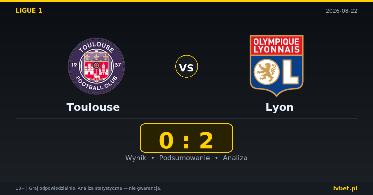 Toulouse – Lyon: typy, kursy, zapowiedź (22.08.2026)