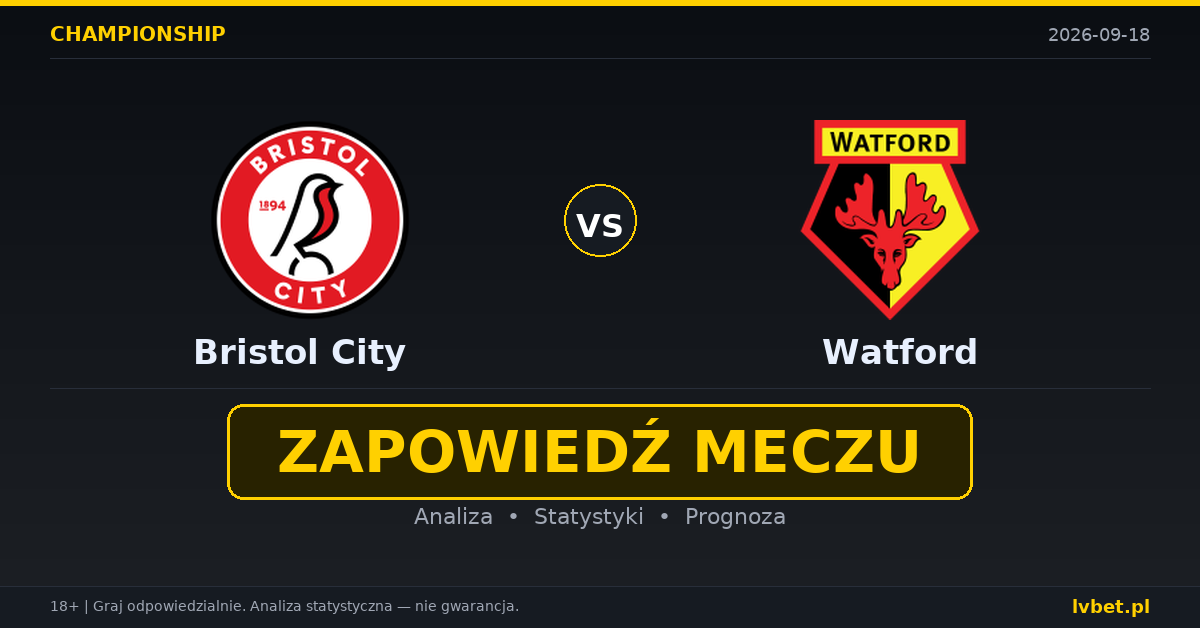 Bristol City – Watford: typy, kursy, zapowiedź (18.09.2026) Bristol City – Watford: typy, kursy, zapowiedź (18.09.2026)