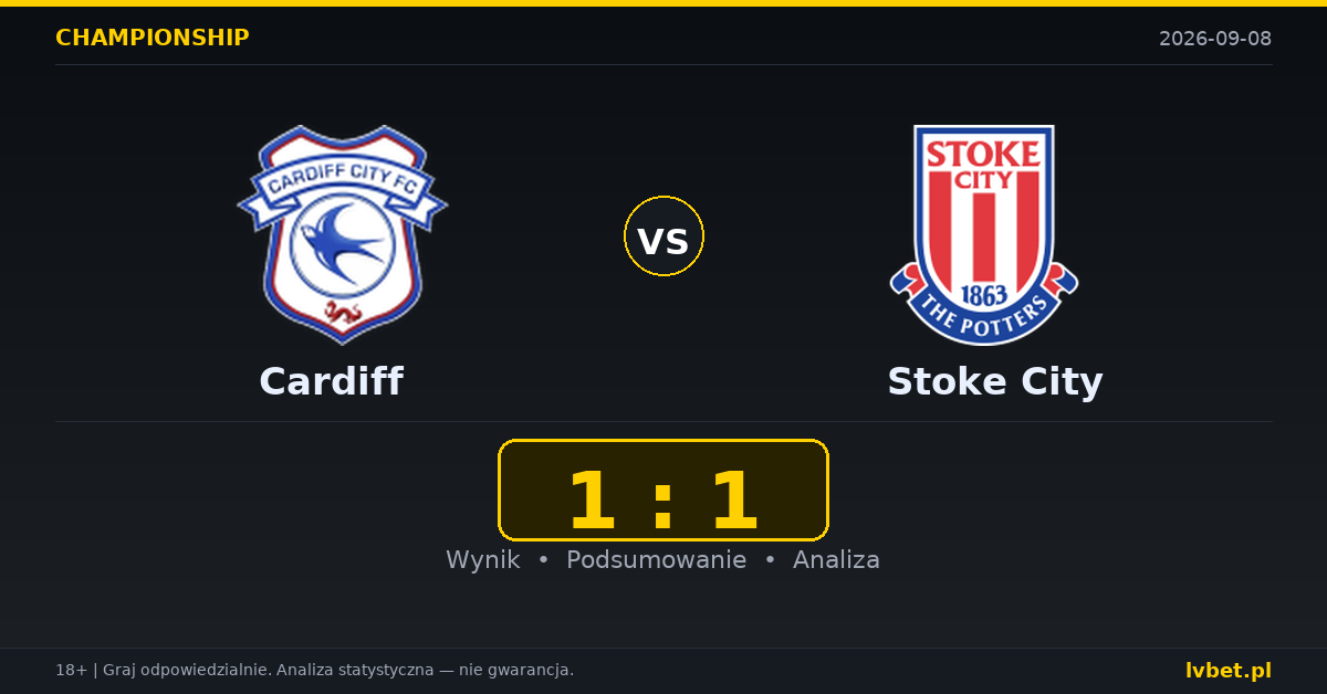 Cardiff – Stoke City: typy, kursy, zapowiedź (08.09.2026)