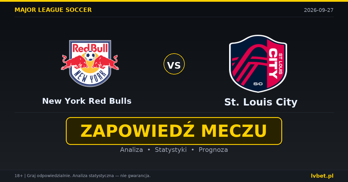 New York Red Bulls – St. Louis City: typy, kursy, zapowiedź (27.09.2026)