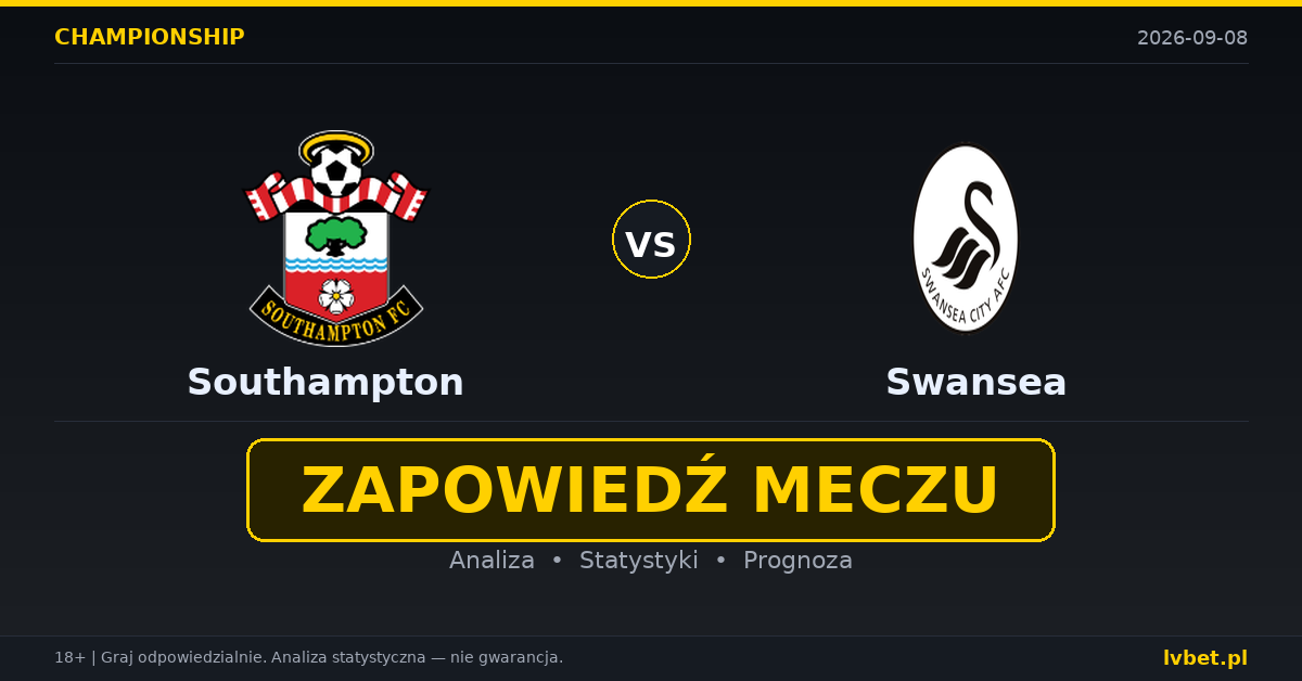 Southampton – Swansea: typy, kursy, zapowiedź (08.09.2026)