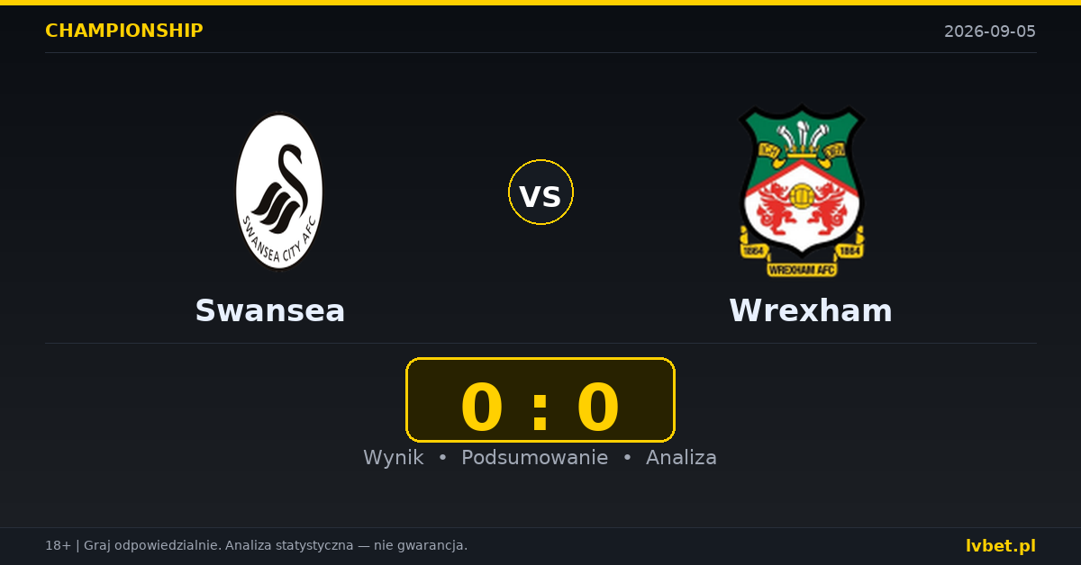 Swansea – Wrexham: typy, kursy, zapowiedź (05.09.2026)