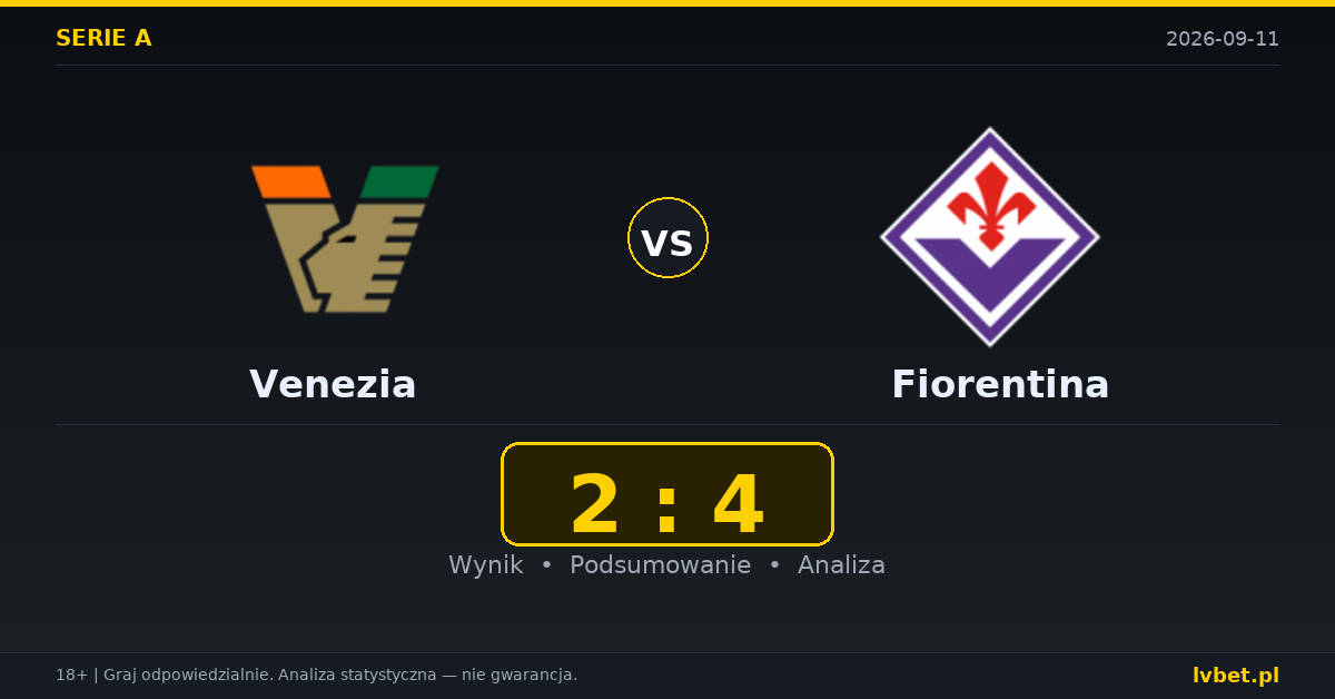 Venezia – Fiorentina: typy, kursy, zapowiedź (11.09.2026)