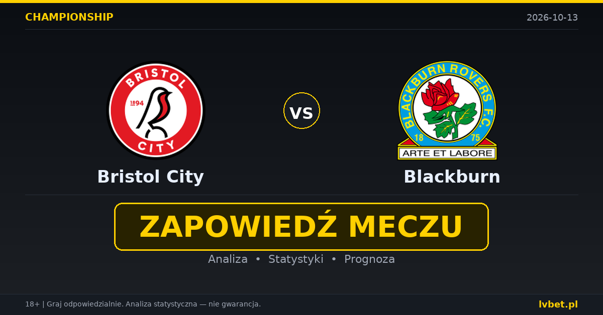 Bristol City – Blackburn: typy, kursy, zapowiedź (13.10.2026) Bristol City – Blackburn: typy, kursy, zapowiedź (13.10.2026)