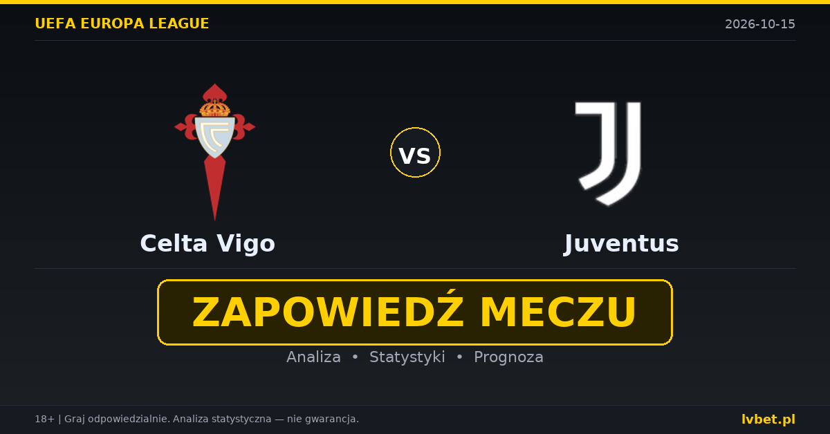 Celta Vigo – Juventus: typy, kursy, zapowiedź (15.10.2026) Celta Vigo – Juventus: typy, kursy, zapowiedź (15.10.2026)