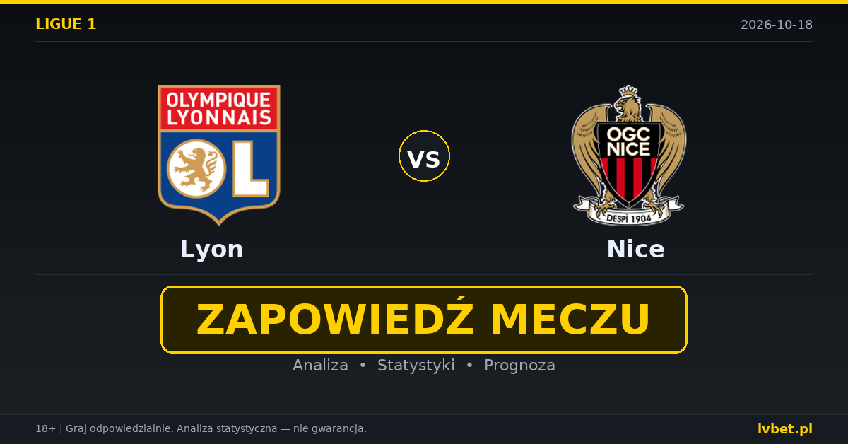Lyon – Nice: typy, kursy, zapowiedź (18.10.2026)