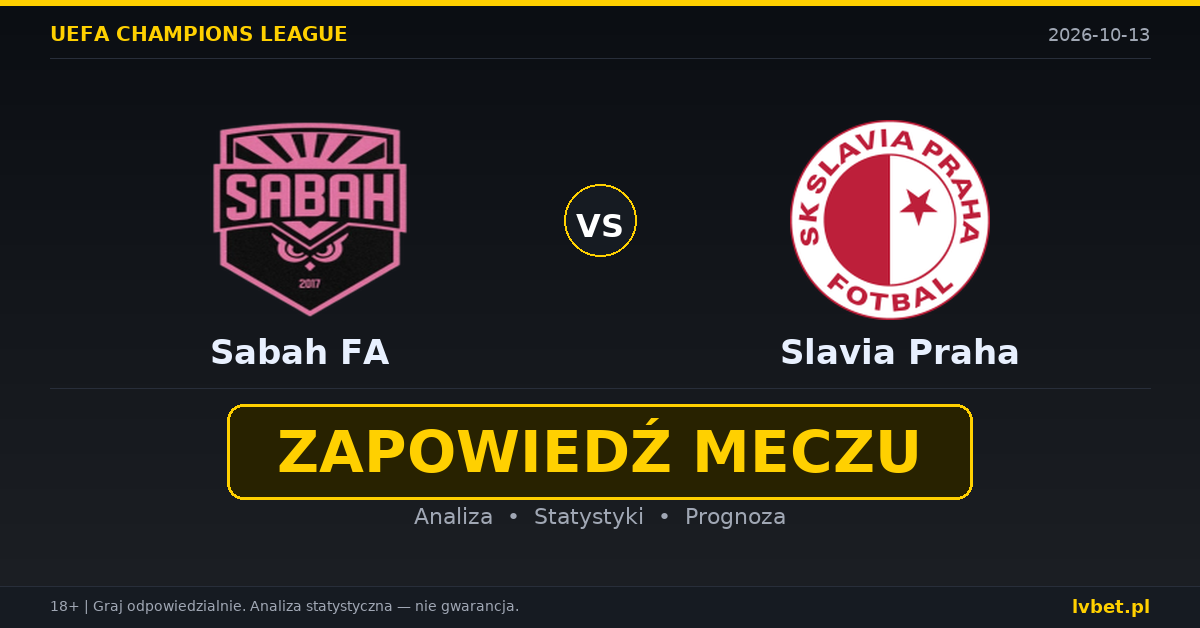 Sabah FA – Slavia Praha: typy, kursy, zapowiedź (13.10.2026) Sabah FA – Slavia Praha: typy, kursy, zapowiedź (13.10.2026)